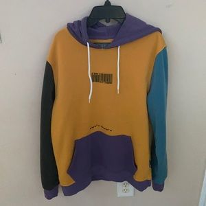 Pastel barcode hoodie
